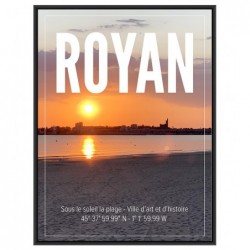 Affiche stylisée de Royan