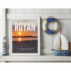 Affiche stylisée de Royan