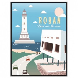 Affiche stylisée de Royan