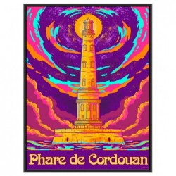 Affiche du Phare de Cordouan version hyppi