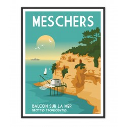 Affiche de Meschers - balcon sur la mer