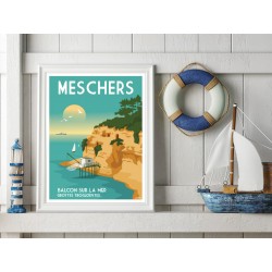 Affiche de Meschers - balcon sur la mer
