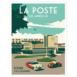 Affiche de la Poste de Royan des années 50