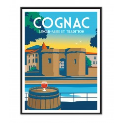 Affiche vintage de Cognac