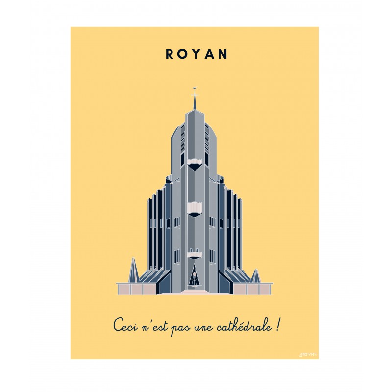 Affiche de l'église Notre Dame de Royan Affiche de l'église Notre Dame de Royan