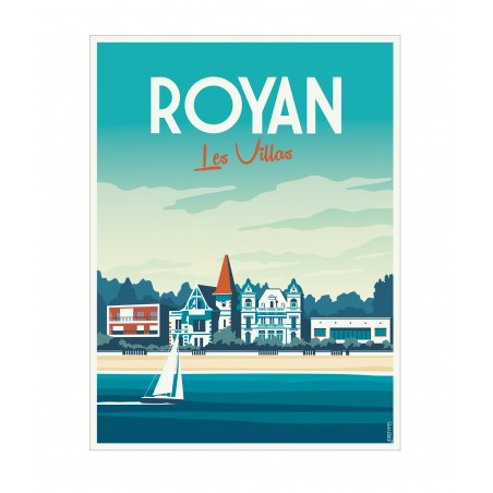 Affiche stylisée de Royan