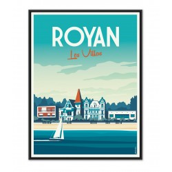 Affiche stylisée de Royan