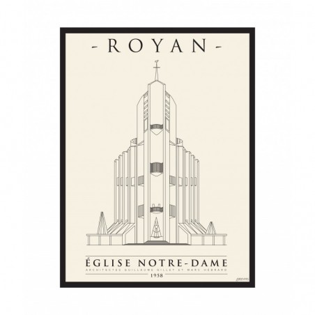Affiche de l'église Notre Dame de Royan