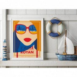 Affiche Royan - Femme Lunette de Soleil