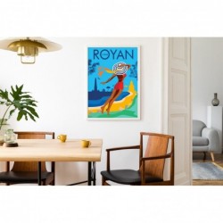 Affiche Royan - Femme contre le vent