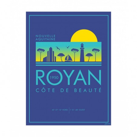 Affiche stylisée de Royan