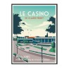 Affiche stylisée du Casino des années 70 de Royan