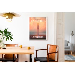 Affiche rétro Phare de la Coubre - Témoin silencieux du littoral charentais - ARTKETYPES