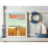 Affiche Les Mouettes - Messagers du large | Rivages charentais | ArtKetypes