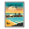 Affiche de la Plage du Pont du Diable Saint-Palais-sur-Mer - Côte Atlantique